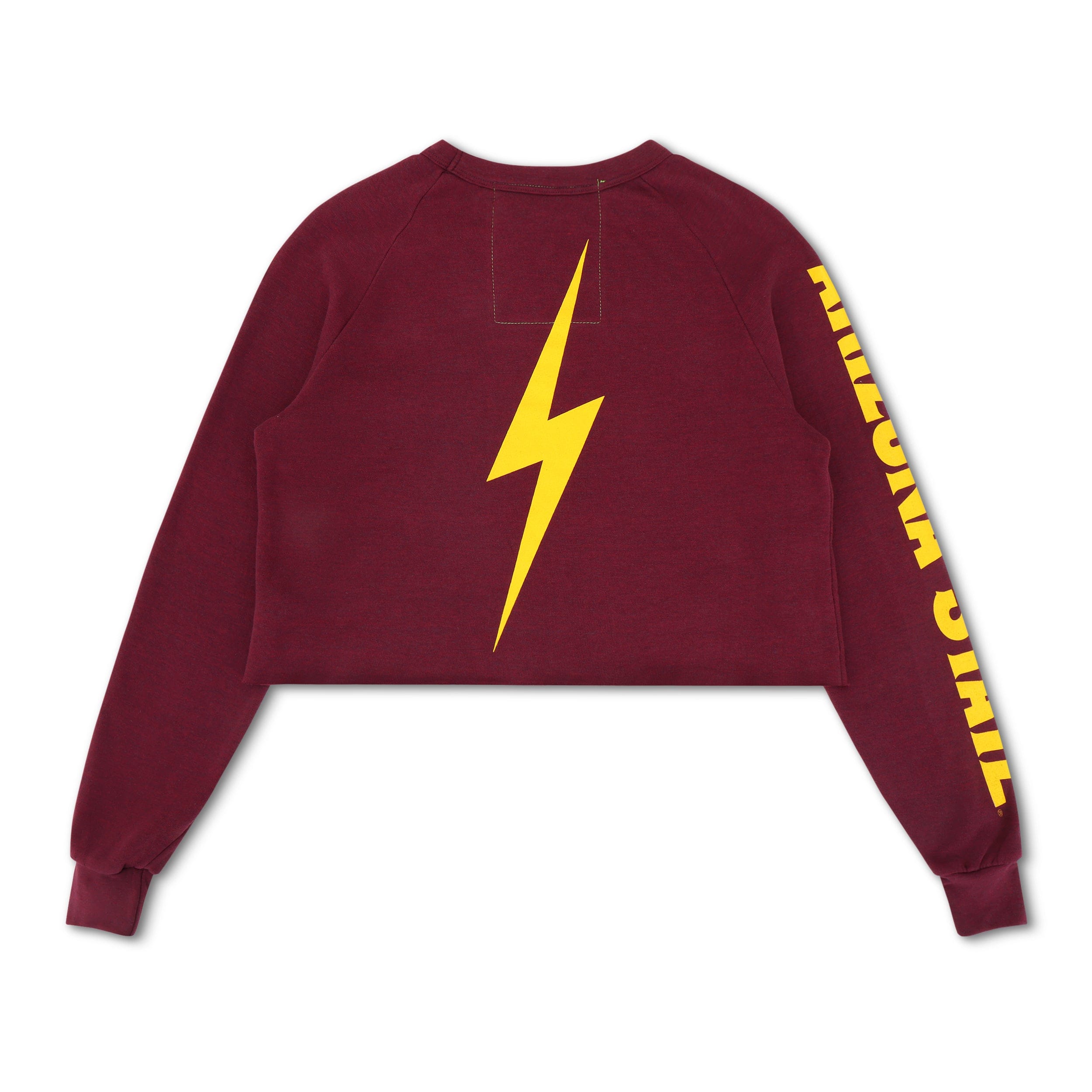 ASU BOLT CROPPED CREW SWEATSHIRT - MAROON - Image 4
