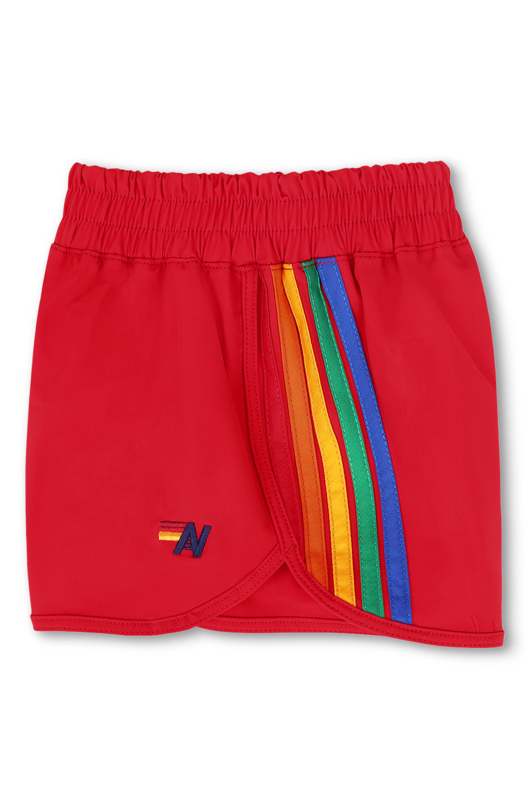 5 STRIPE KIDS FLEX JOGGER SHORT - RED - Image 3