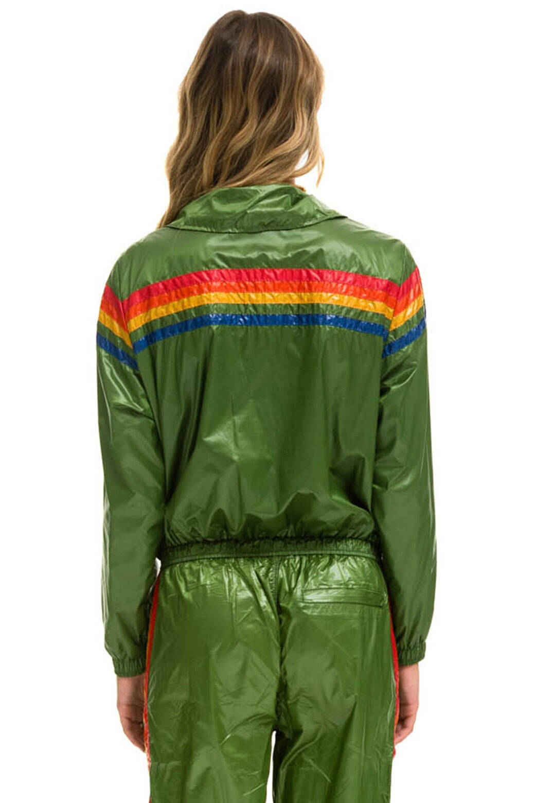 5 STRIPE - WINDBREAKER GARDEN GREEN GLOSSY - Image 3