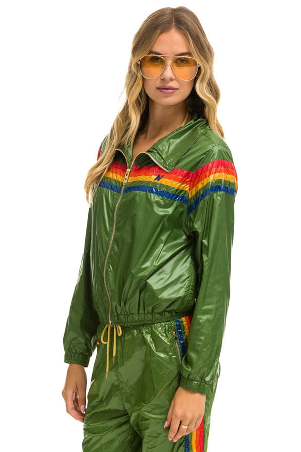 5 STRIPE - WINDBREAKER GARDEN GREEN GLOSSY - Image 2