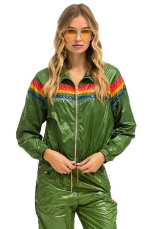 5 STRIPE - WINDBREAKER GARDEN GREEN GLOSSY