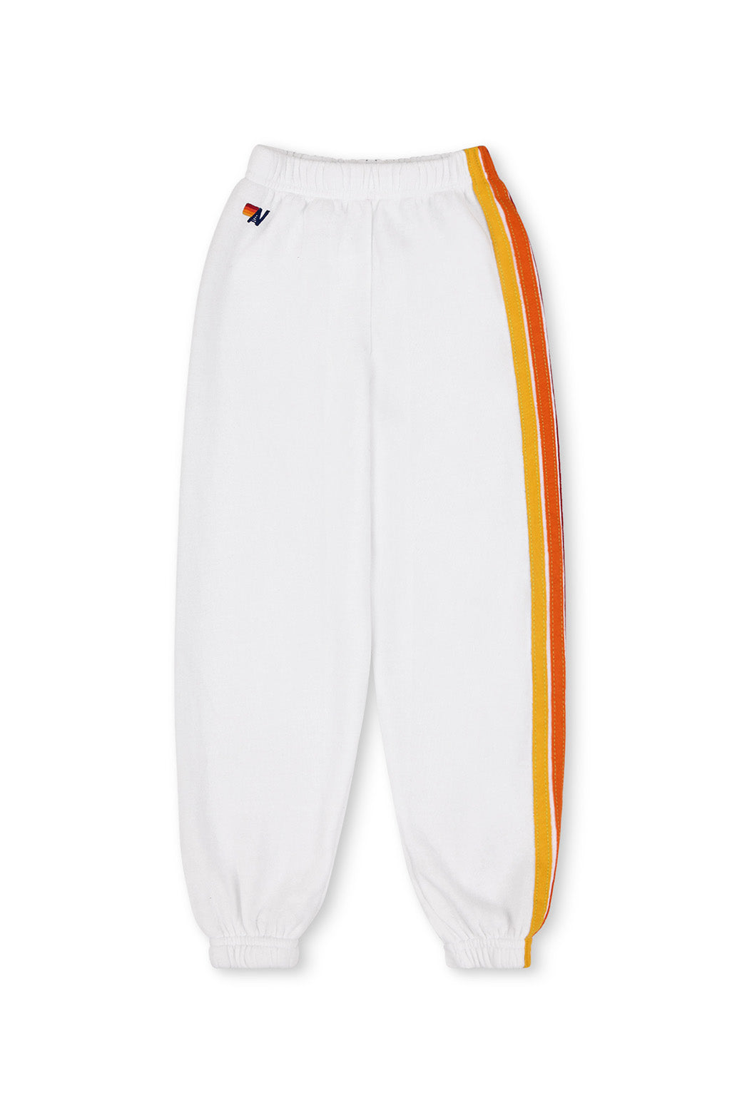 KID'S 5 STRIPE SWEATPANTS - WHITE - Image 2