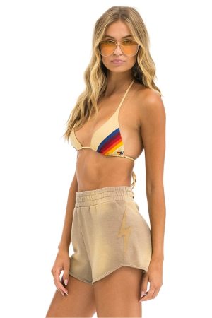 BOLT STITCH CLUB SHORTS - FADED TAN