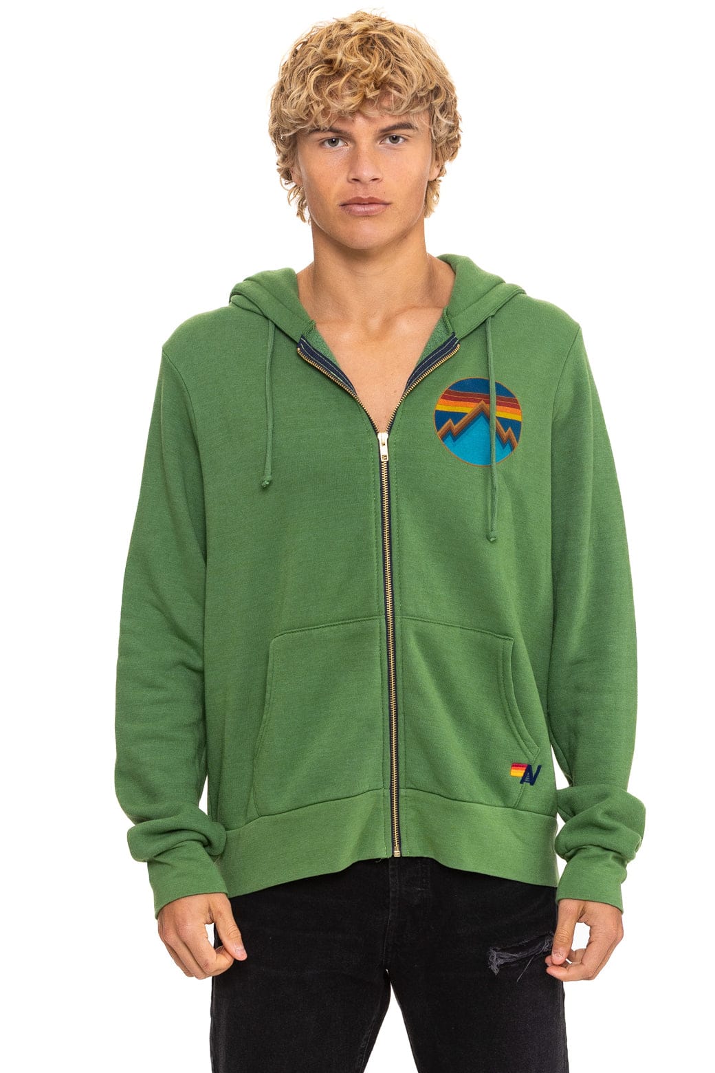 ALL SEASONS CIRCLE ZIP HOODIE - PALM - Image 6