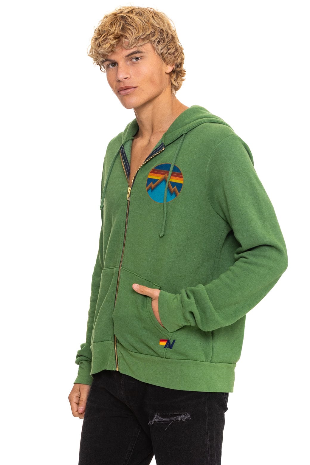 ALL SEASONS CIRCLE ZIP HOODIE - PALM - Image 4