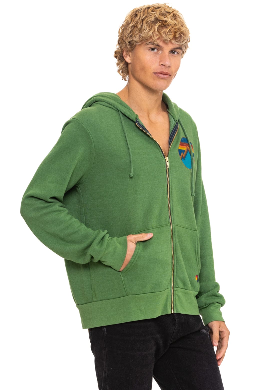 ALL SEASONS CIRCLE ZIP HOODIE - PALM - Image 8