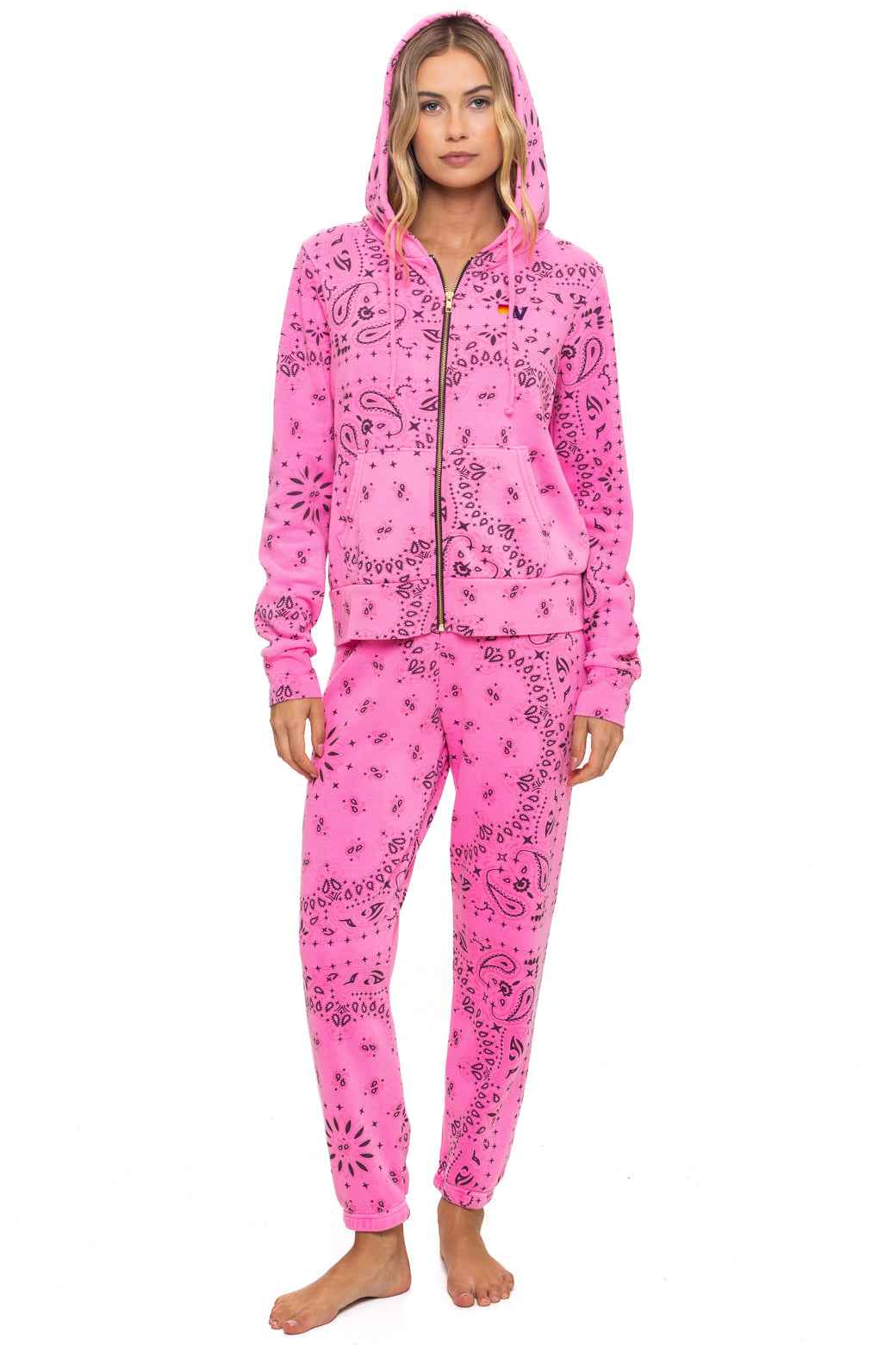 BANDANA SWEATPANTS - NEON PINK - Image 2