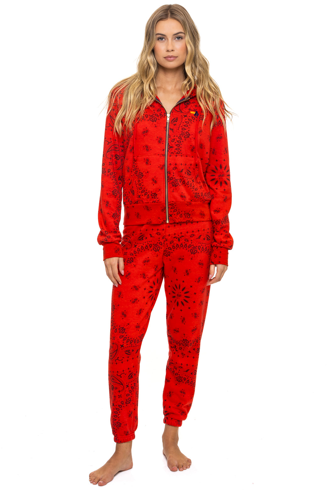 BANDANA SWEATPANTS - RED - Image 2