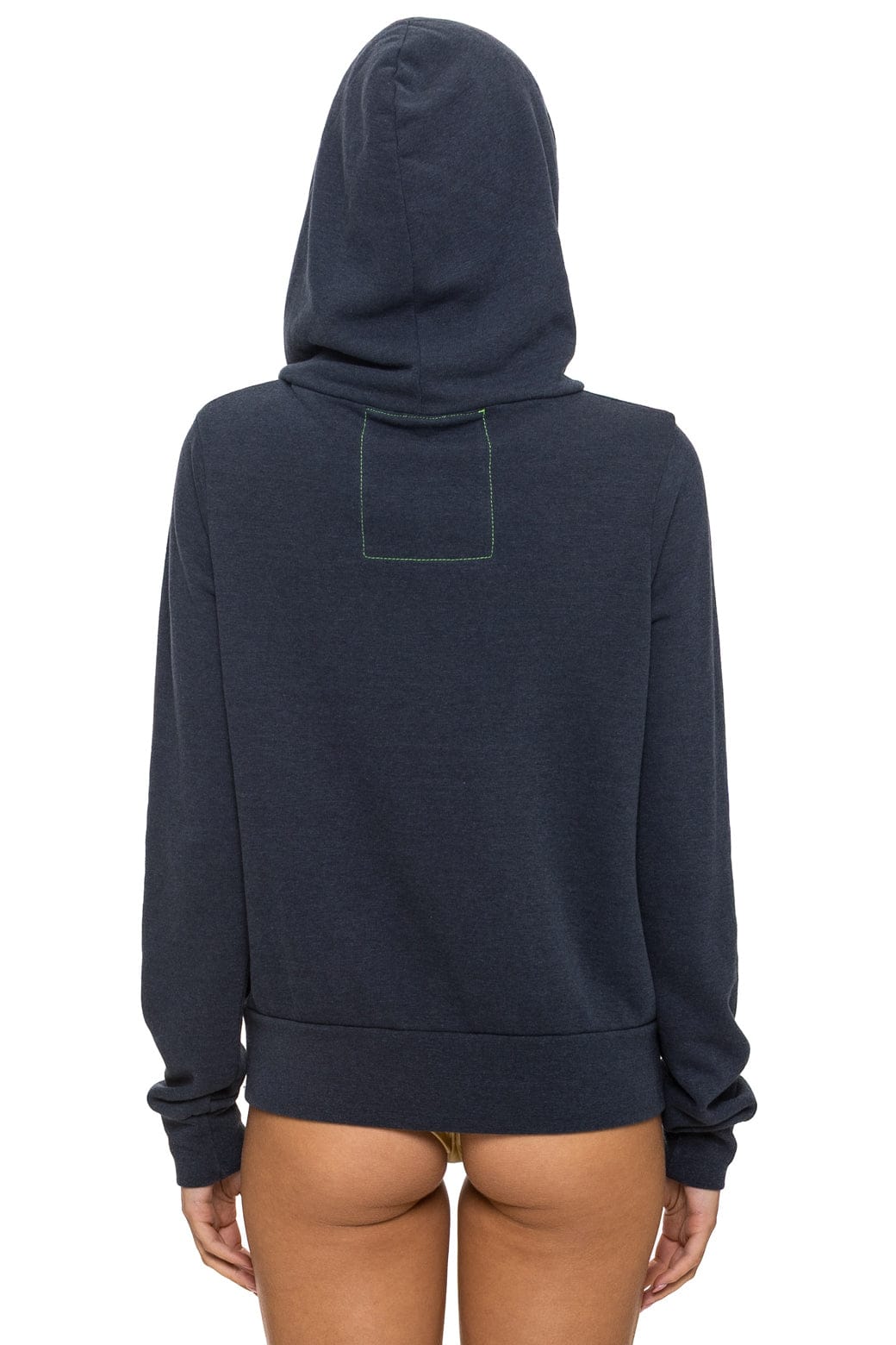MOUNTAIN STITCH CHEVRON 4 ZIP HOODIE - CHARCOAL - Image 10
