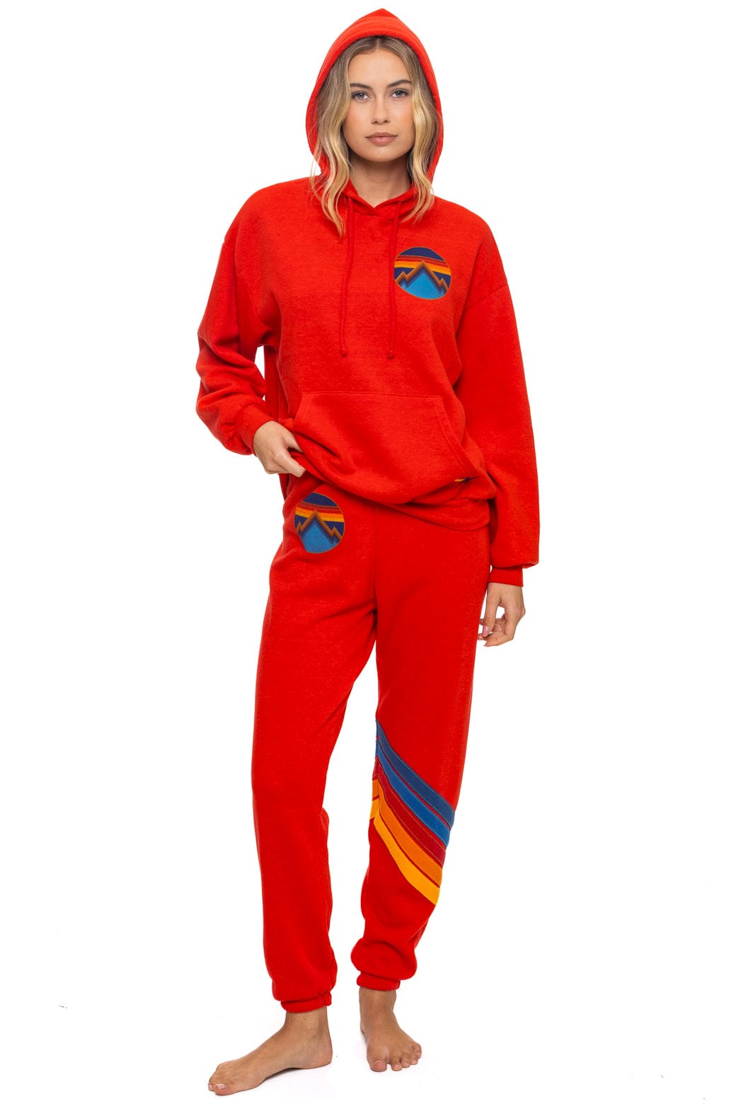 ALL SEASONS RELAXED PULLOVER HOODIE - RED - Image 11