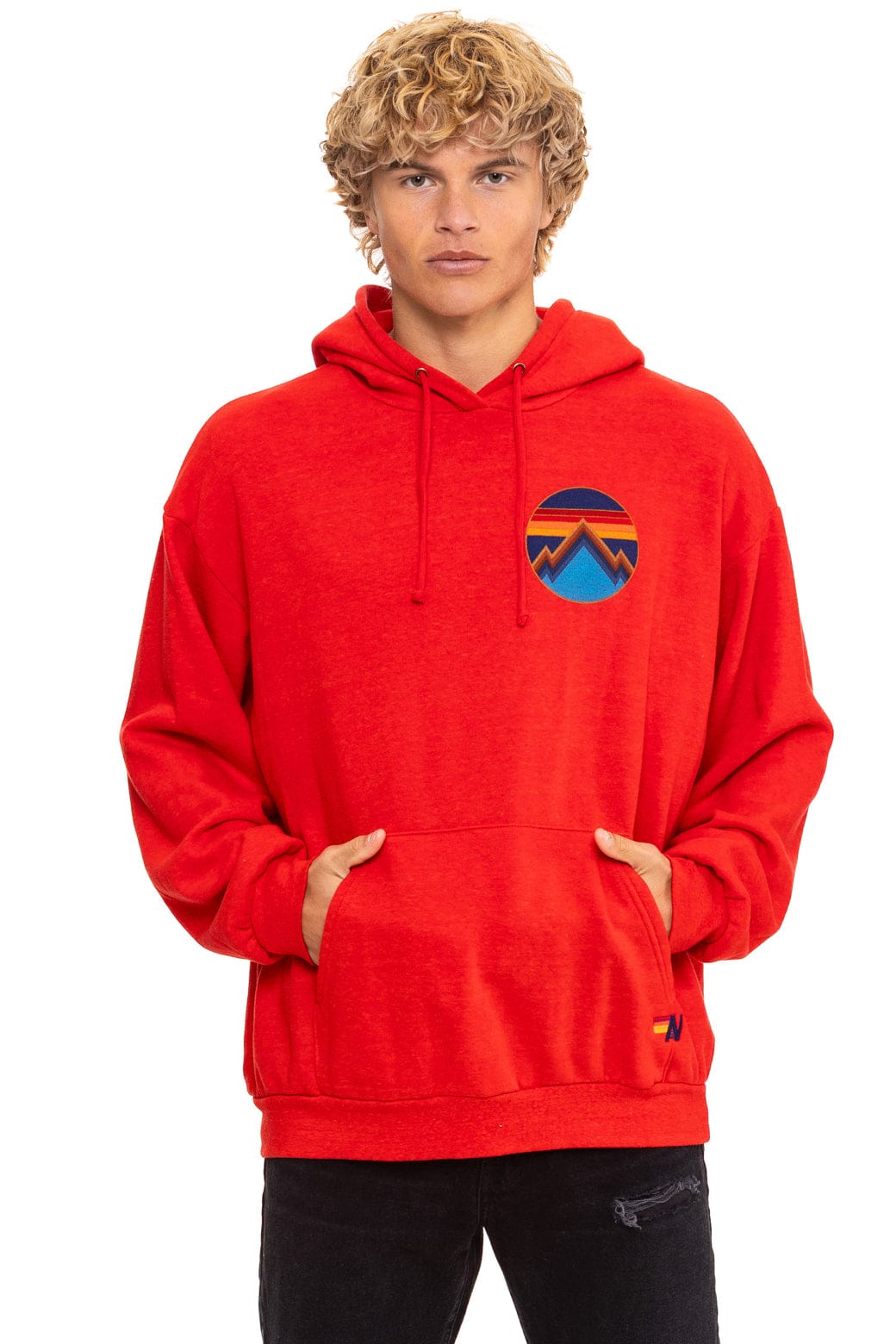 ALL SEASONS RELAXED PULLOVER HOODIE - RED - Image 6