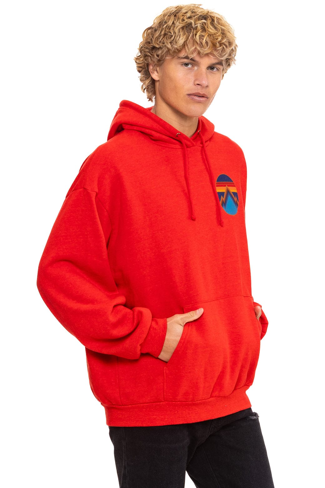 ALL SEASONS RELAXED PULLOVER HOODIE - RED - Image 8