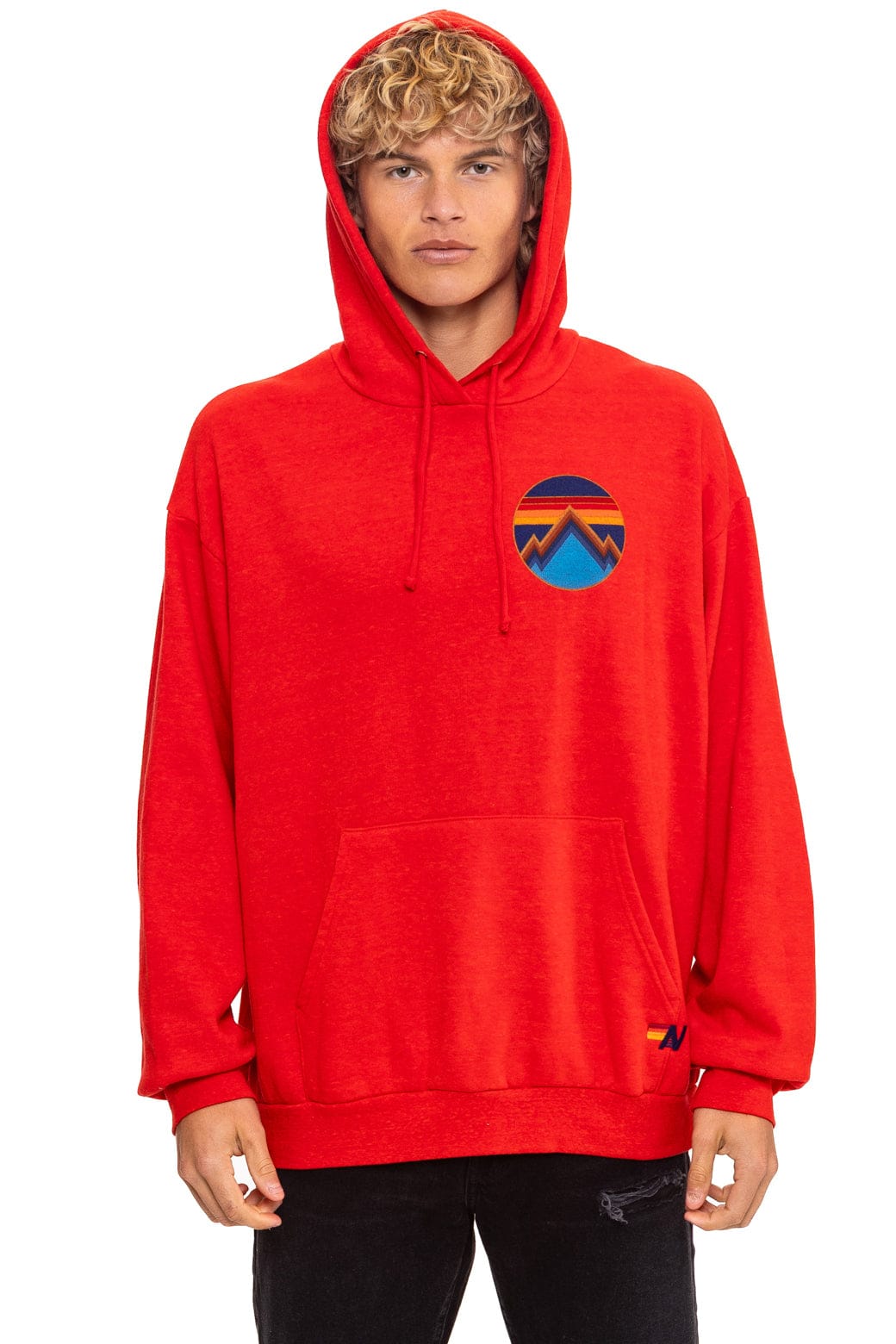ALL SEASONS RELAXED PULLOVER HOODIE - RED - Image 2
