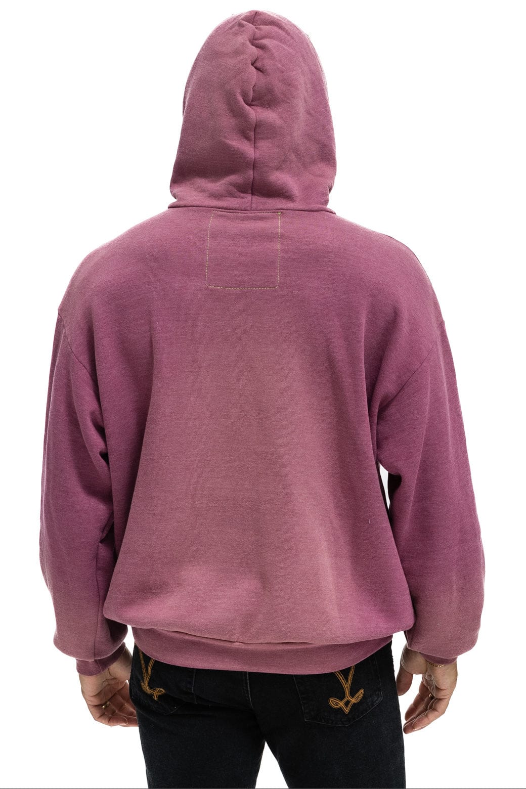ESSENTIAL RELAXED PULLOVER HOODIE - FADED BERRY - Image 8