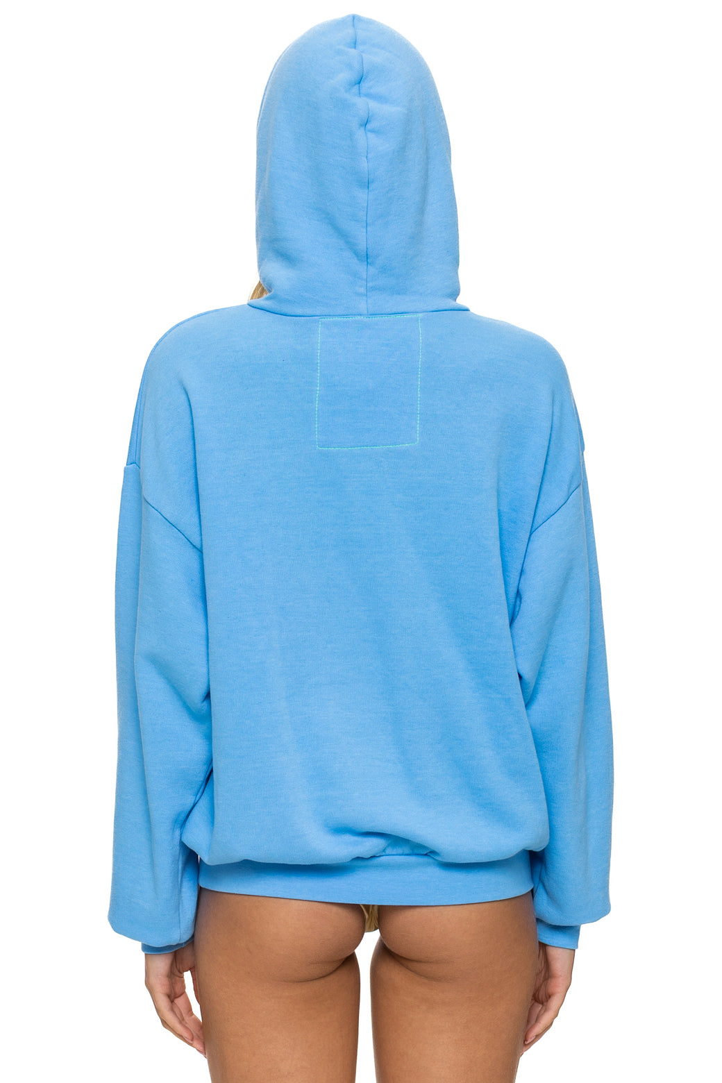 LOGO PULLOVER RELAXED HOODIE - SKY - Image 9