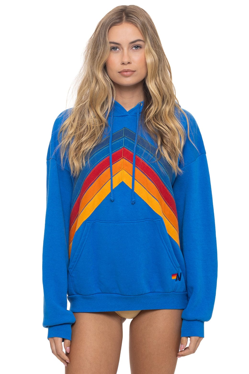 MOUNTAIN STITCH CHEVRON PULLOVER HOODIE RELAXED - ADVENTURE BLUE - Image 4