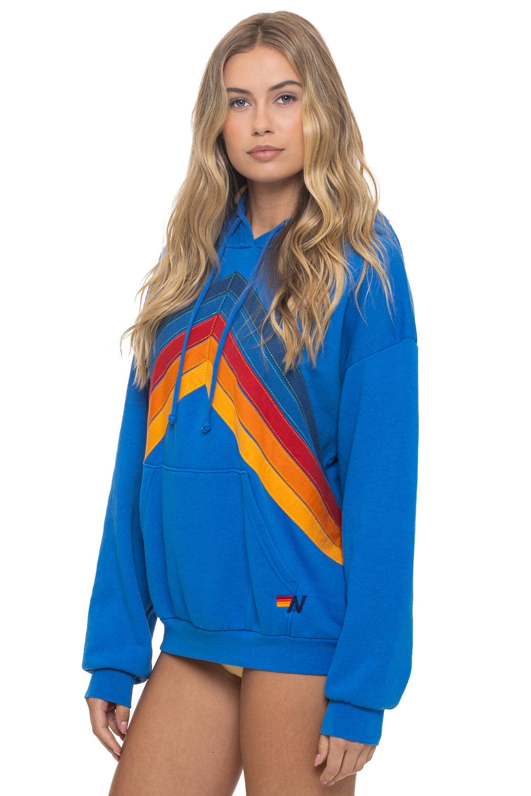 MOUNTAIN STITCH CHEVRON PULLOVER HOODIE RELAXED - ADVENTURE BLUE - Image 6