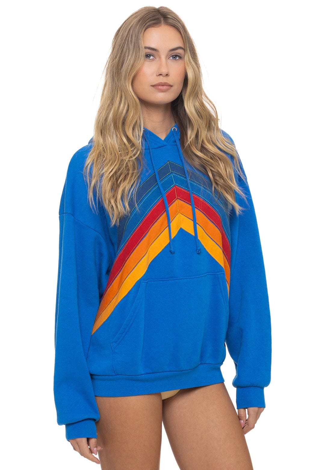 MOUNTAIN STITCH CHEVRON PULLOVER HOODIE RELAXED - ADVENTURE BLUE - Image 8