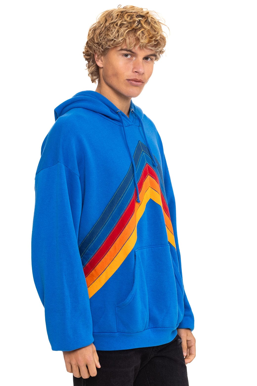 MOUNTAIN STITCH CHEVRON PULLOVER HOODIE RELAXED - ADVENTURE BLUE - Image 7