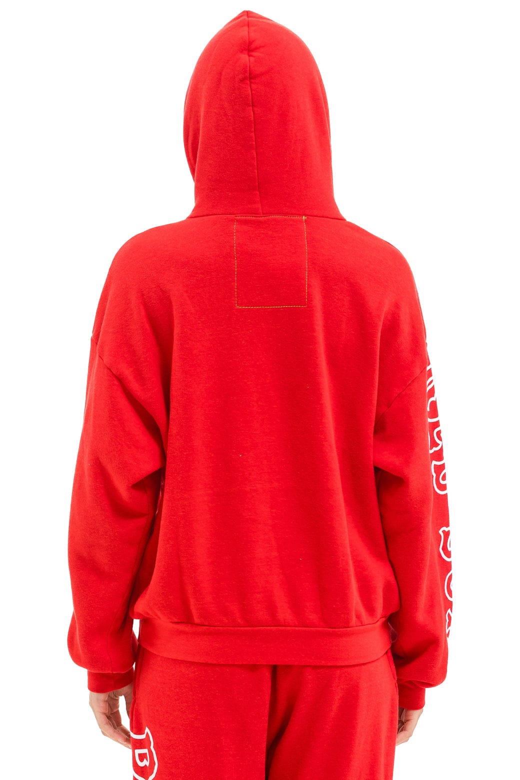 RED SOX RELAXED PULLOVER HOODIE - RED - Image 4