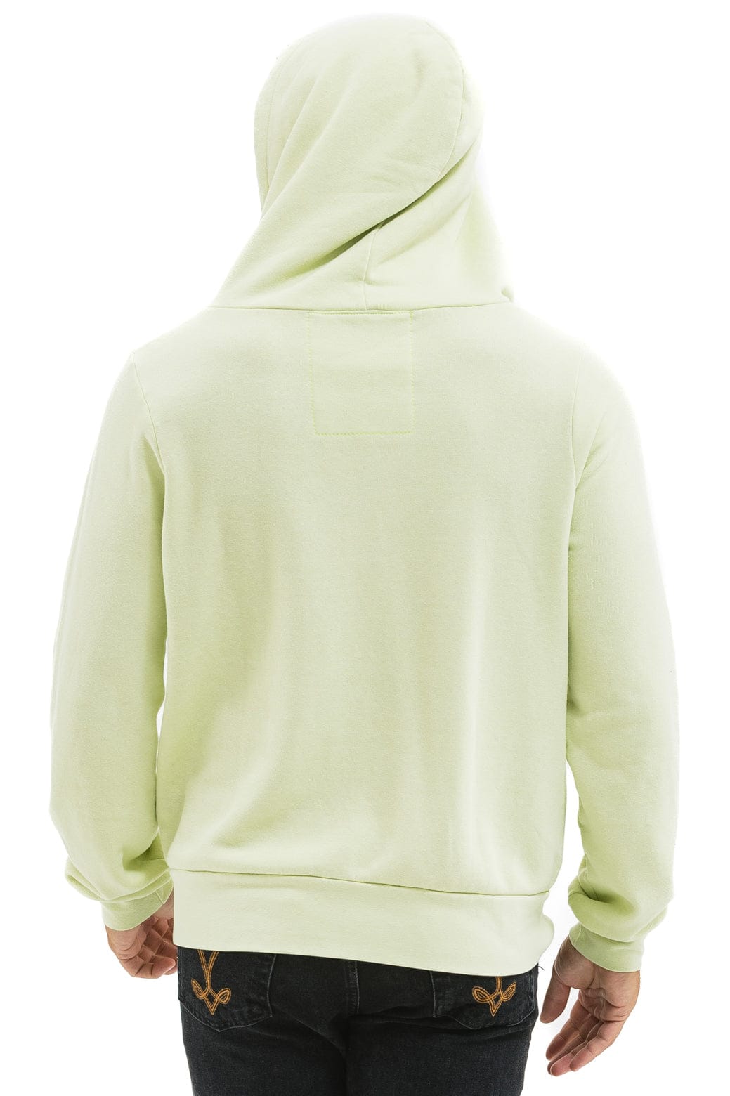 5 STRIPE HOODIE - LIME CREAM // WHITE NEON - Image 10