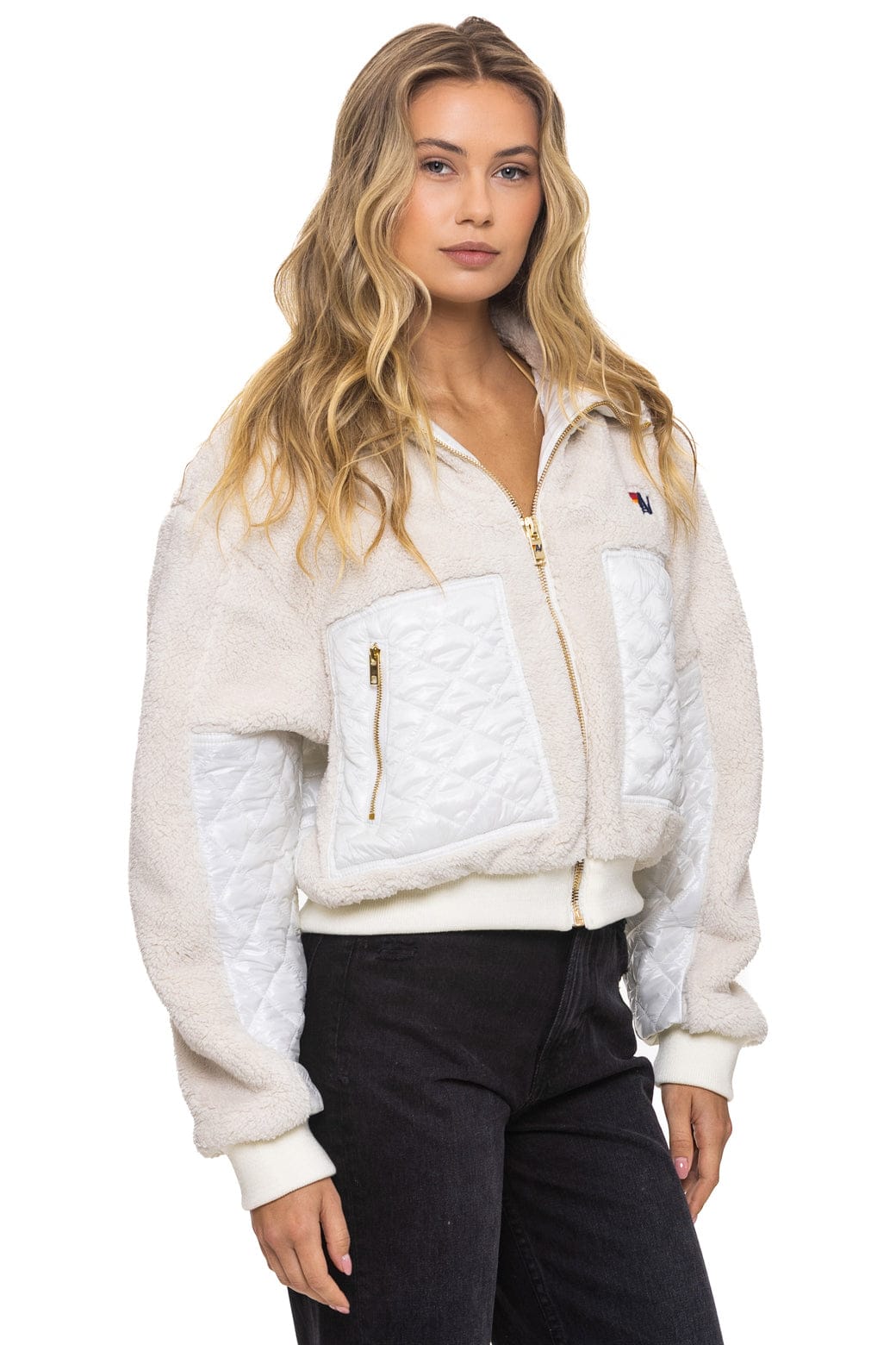 TEDDY FULL ZIP JACKET - VINTAGE WHITE - Image 4
