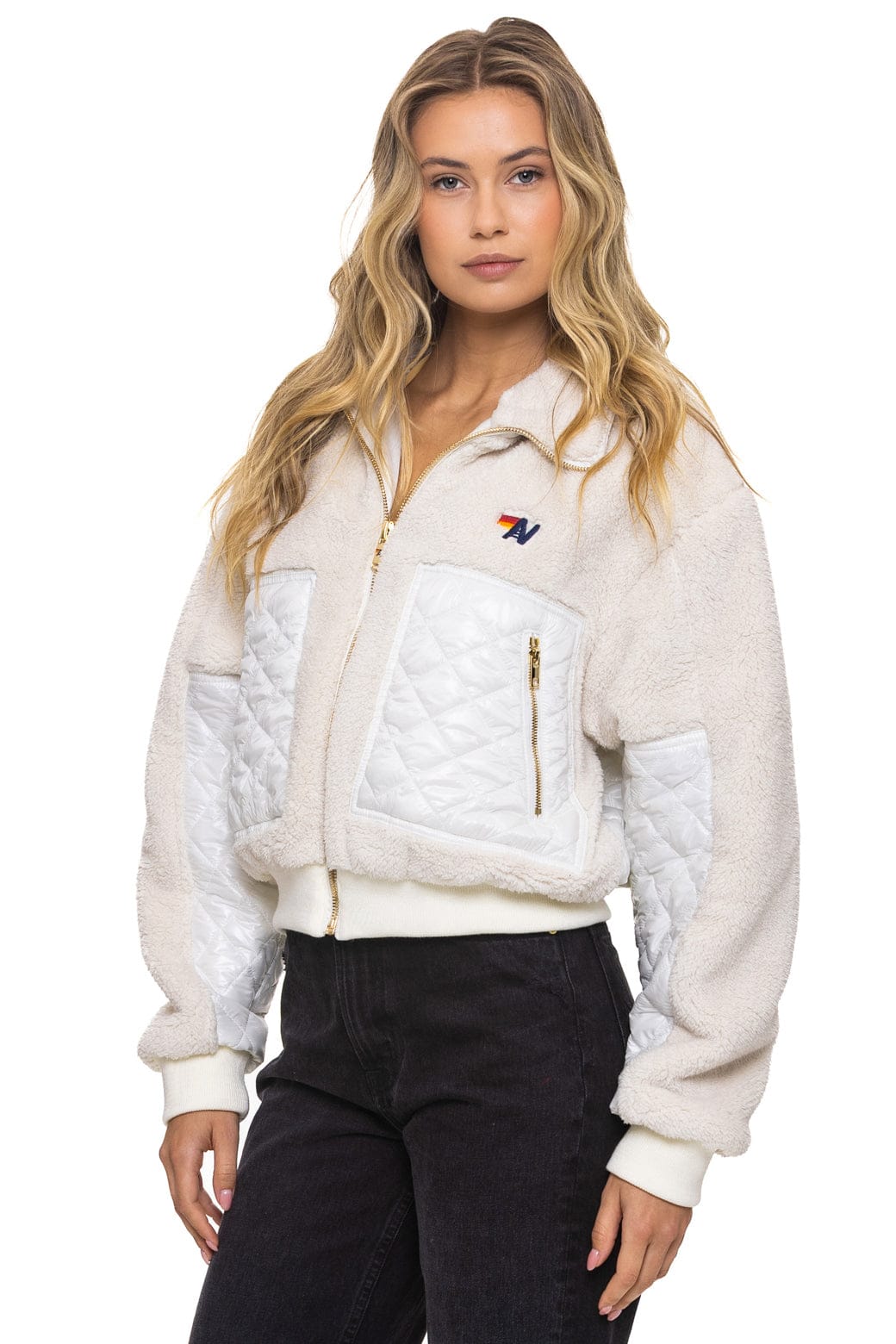 TEDDY FULL ZIP JACKET - VINTAGE WHITE - Image 3