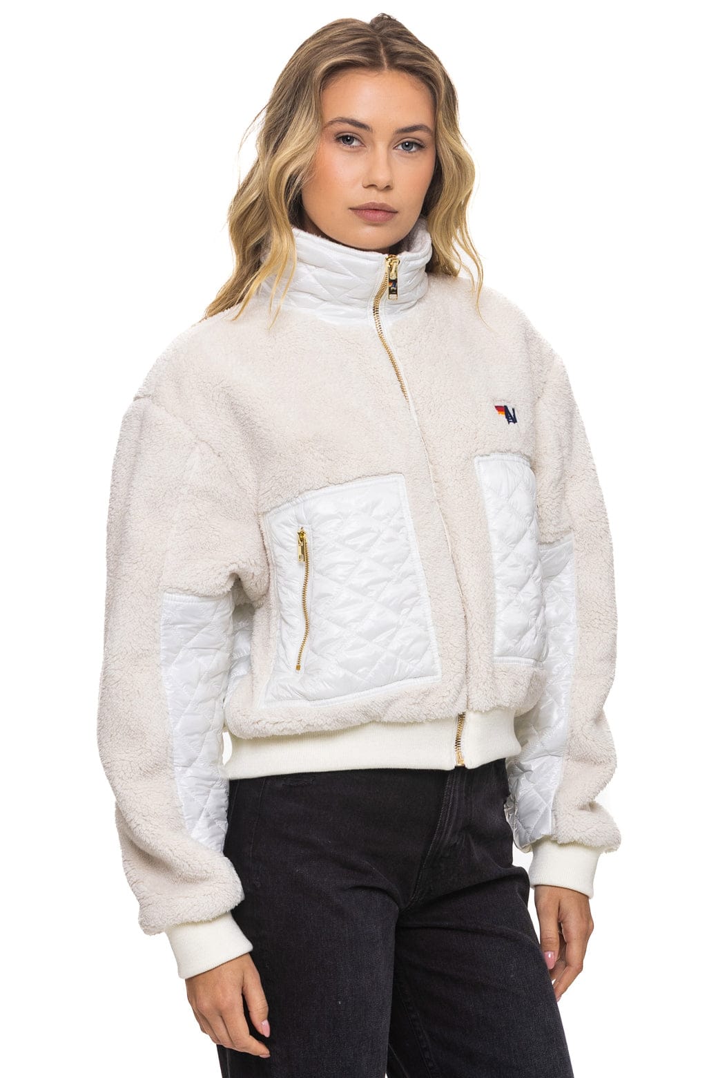TEDDY FULL ZIP JACKET - VINTAGE WHITE - Image 2