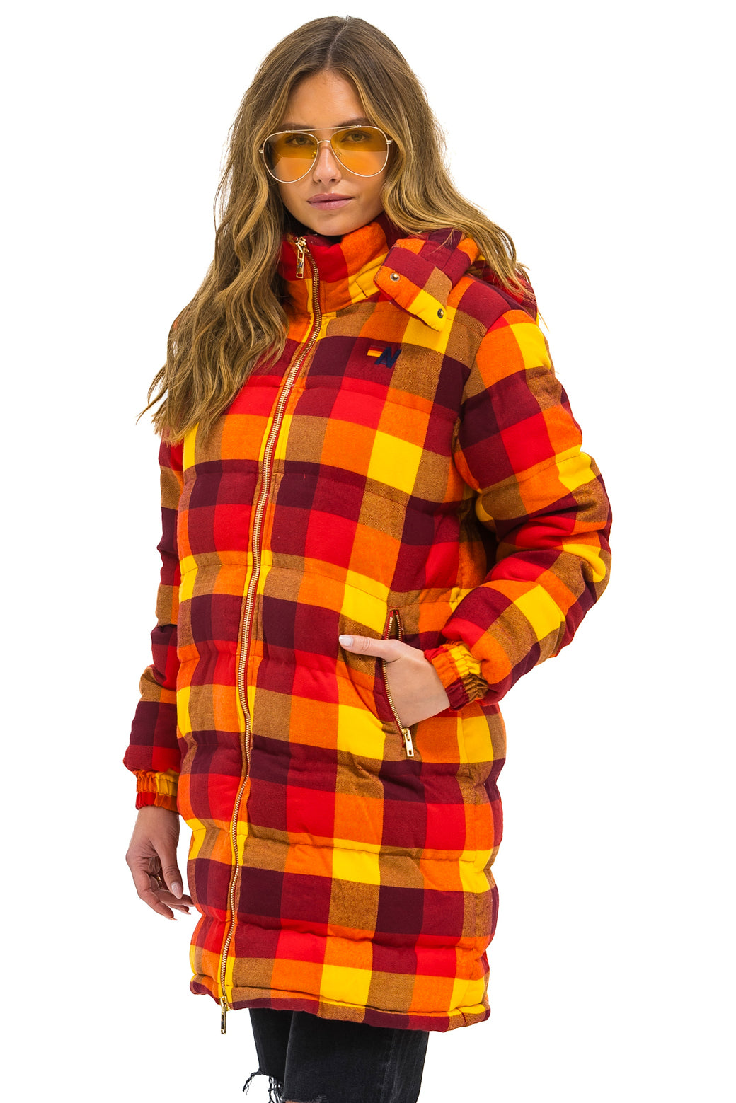PLAID UNISEX LONG TREKKER JACKET - SURFY PLAID - Image 3