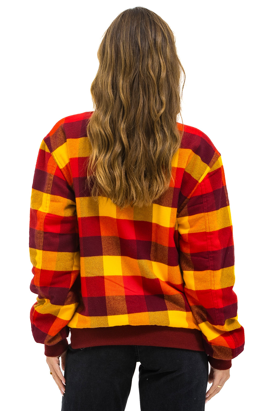 PLAID UNISEX VARSITY JACKET - SURFY PLAID - Image 5