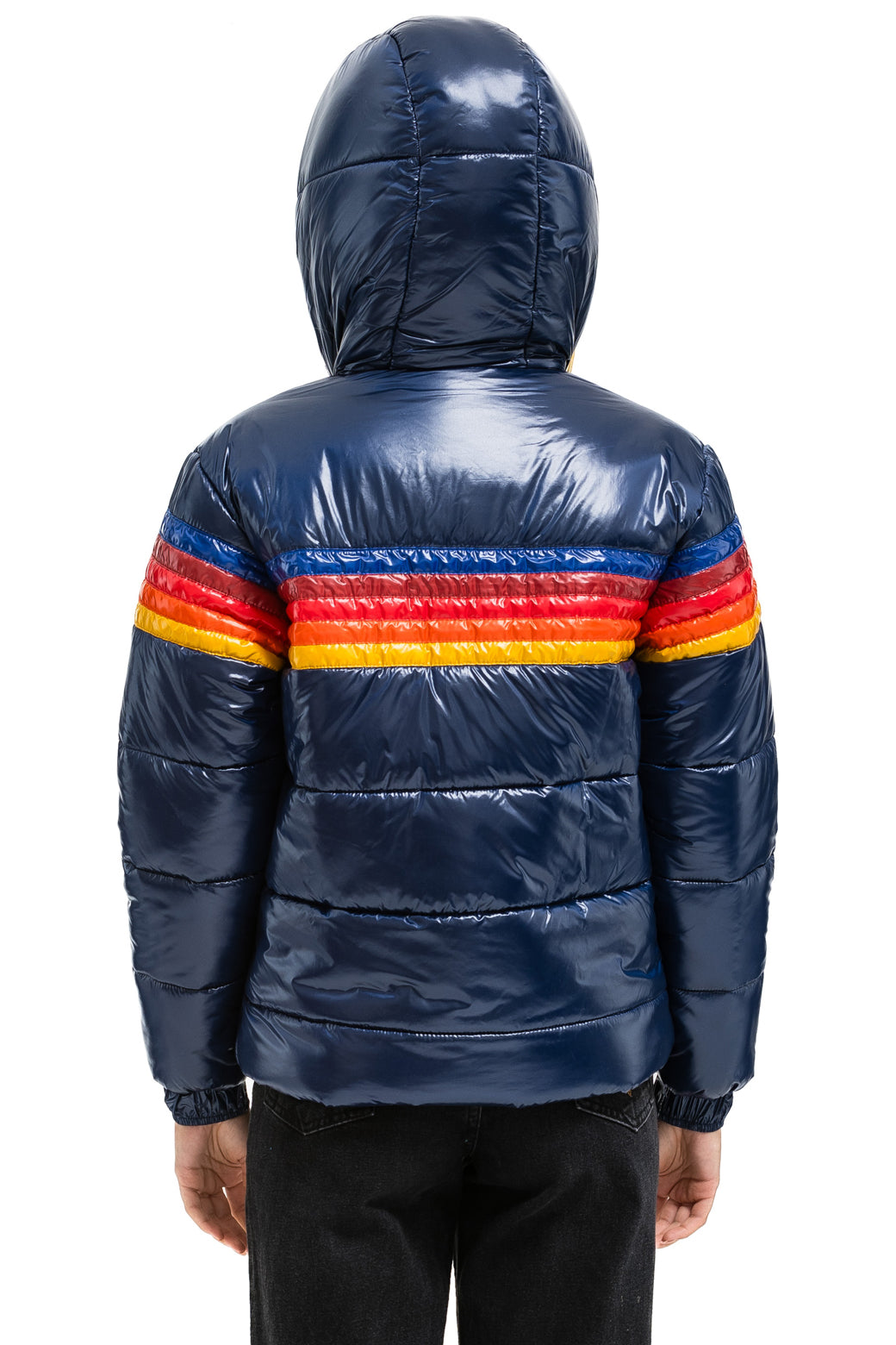 5 STRIPE TREKKER JACKET - GLOSSY NAVY - Image 5