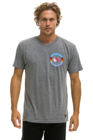 TEXAS RANGERS UNISEX CREW TEE - HEATHER GREY