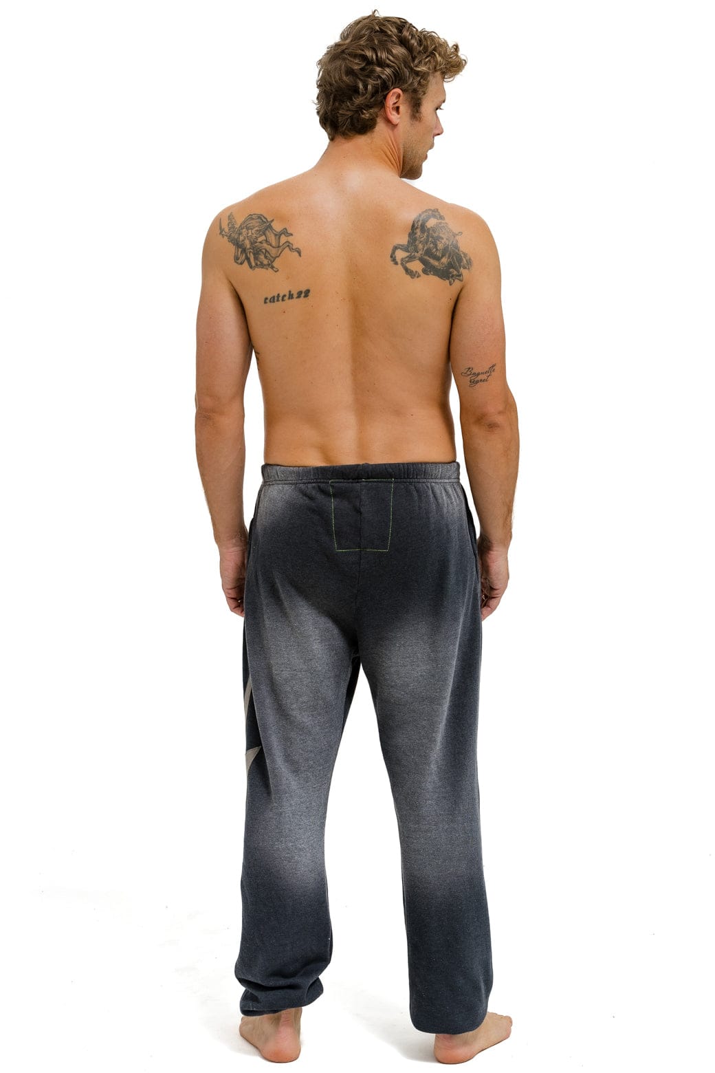 BOLT STITCH SWEATPANTS - FADED SMOKE - Image 3