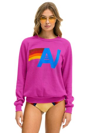LOGO SWEATSHIRT - MAGENTA