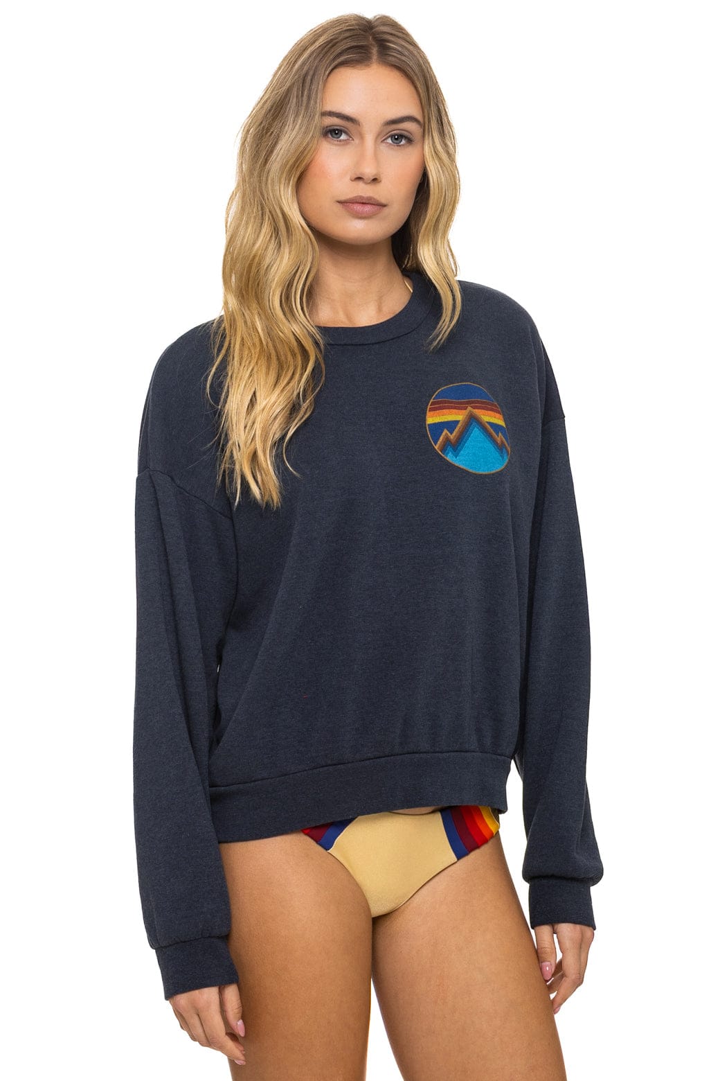 ALL SEASONS CIRCLE RELAXED CREW SWEATSHIRT - CHARCOAL - Image 5