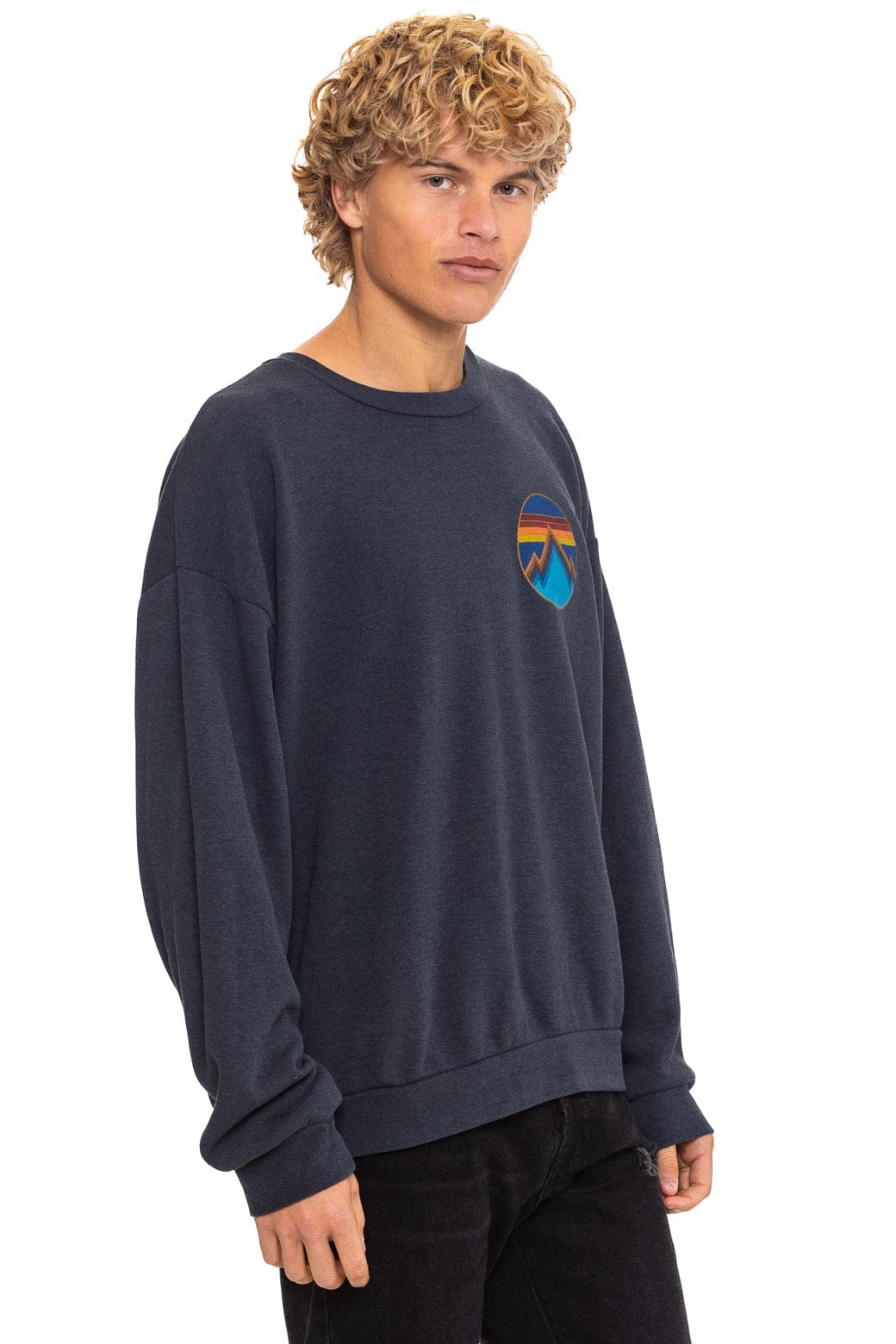 ALL SEASONS CIRCLE RELAXED CREW SWEATSHIRT - CHARCOAL - Image 6