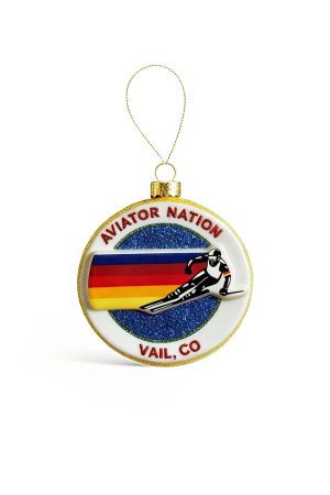 AVIATOR NATION VAIL - BLOWN GLASS ORNAMENT