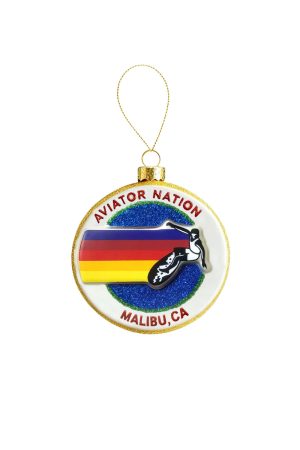 AVIATOR NATION MALIBU - BLOWN GLASS ORNAMENT