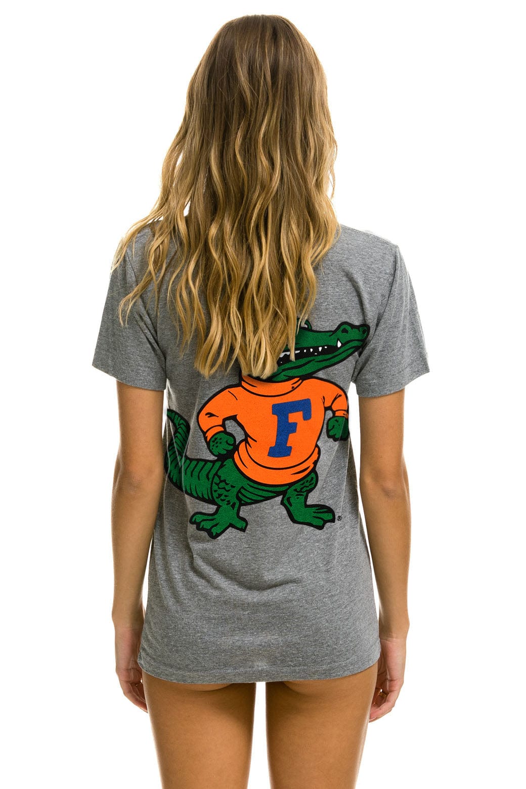 UNIVERSITY OF FLORIDA GATORS CREW TEE SHIRT - HEATHER - Image 4