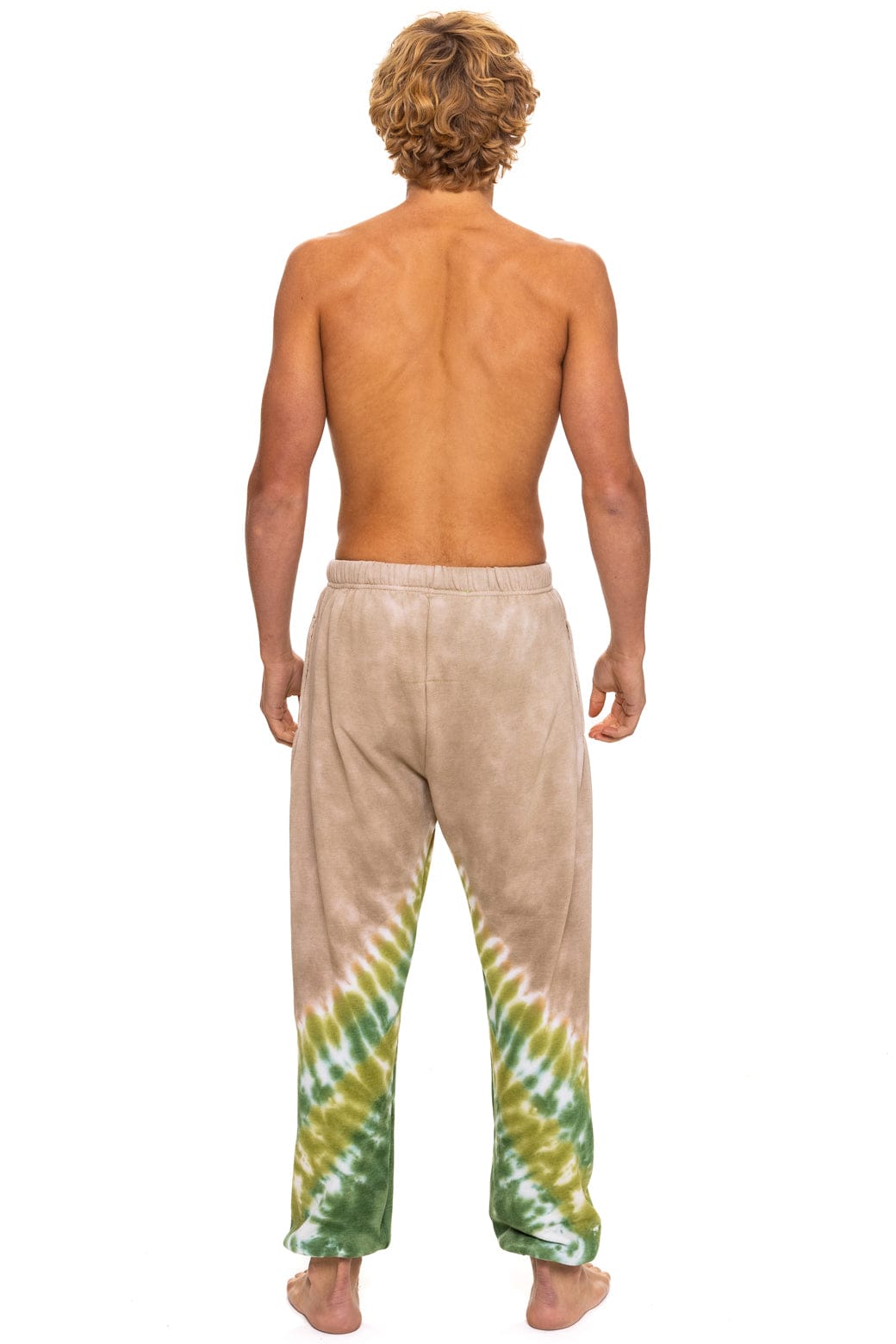 HAND DYED V SWEATPANTS - TIE DYE SAND // JUNGLE - Image 7