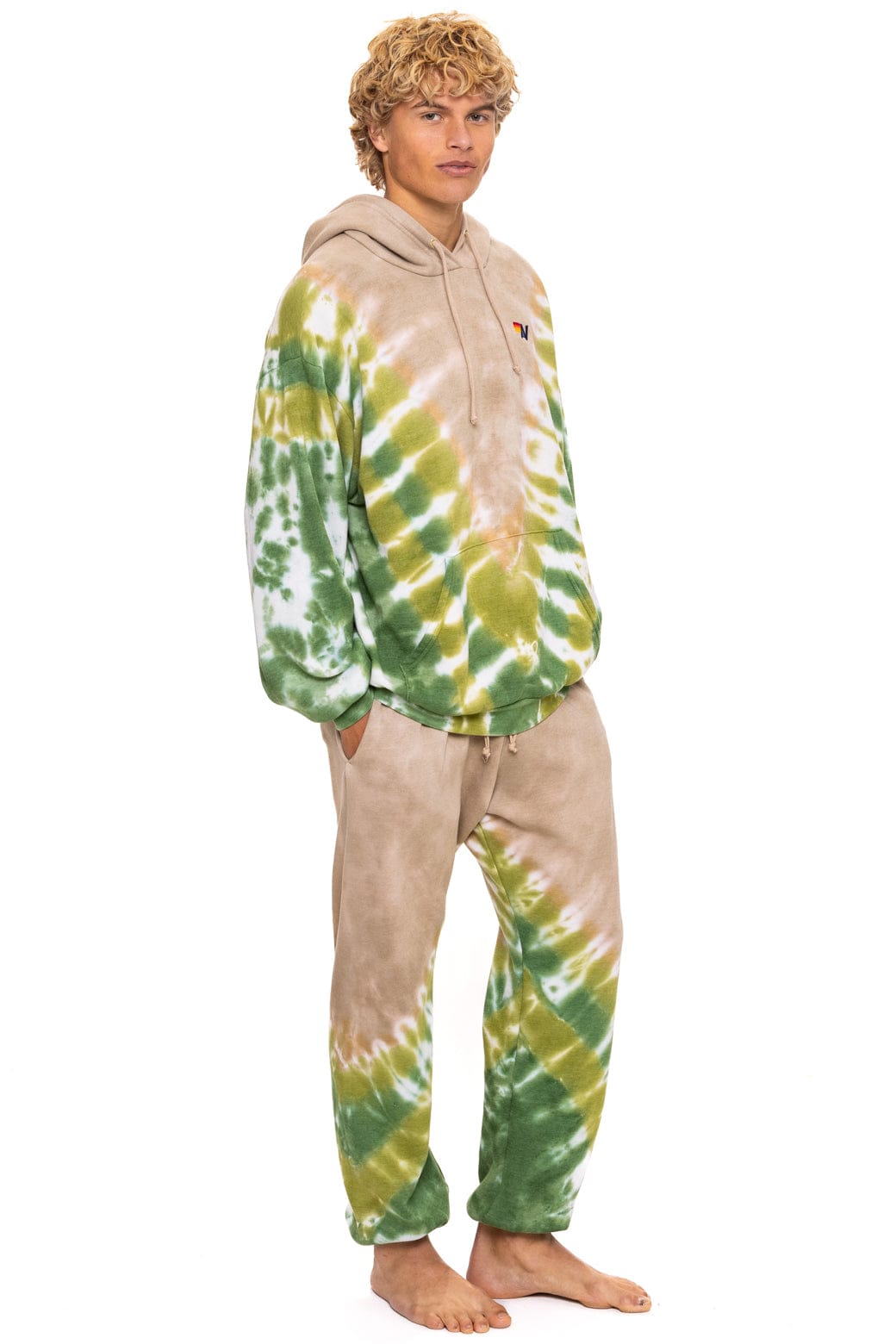 HAND DYED V SWEATPANTS - TIE DYE SAND // JUNGLE - Image 6