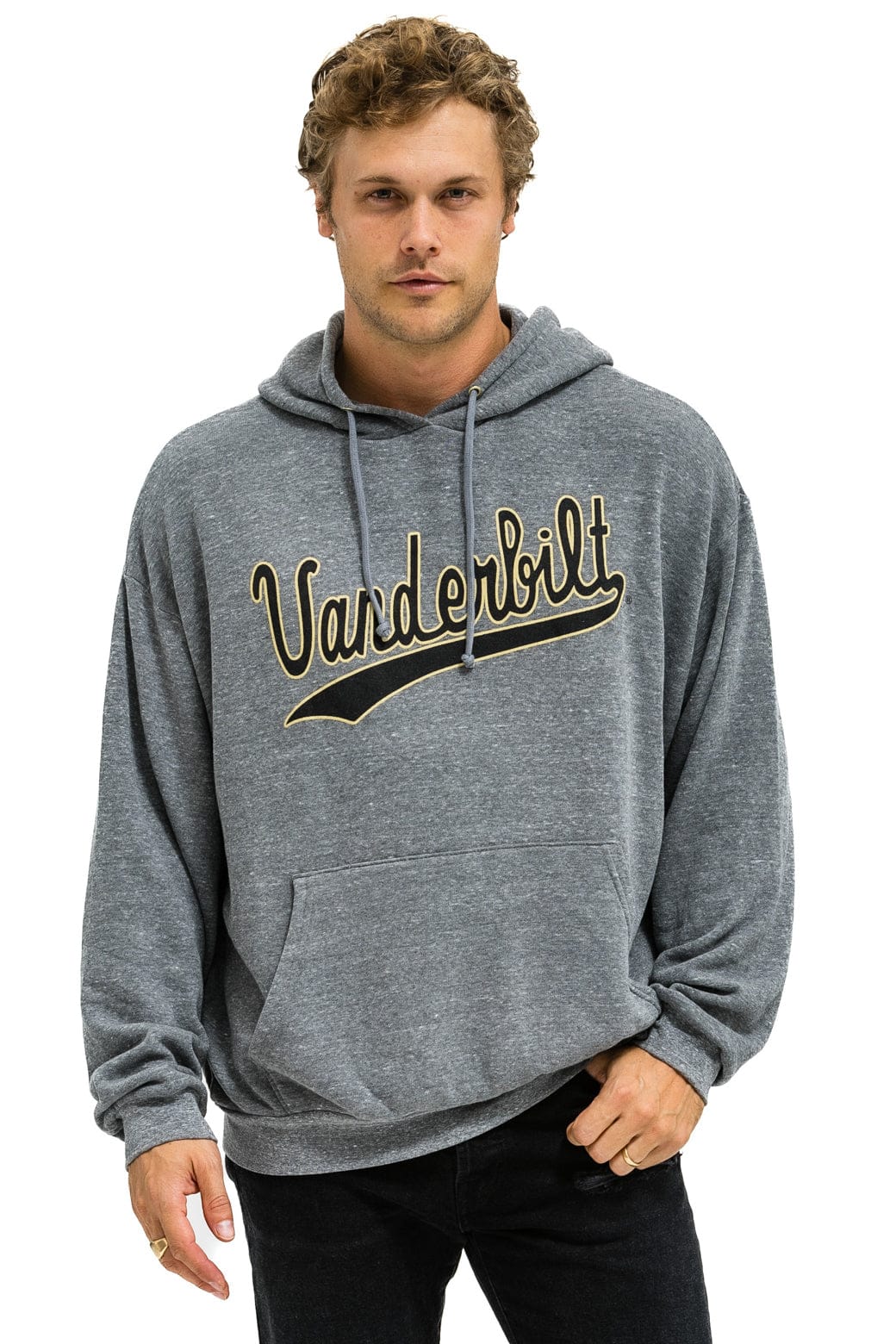 VANDERBILT COMMODORES PULLOVER HOODIE RELAXED - HEATHER GREY - Image 2