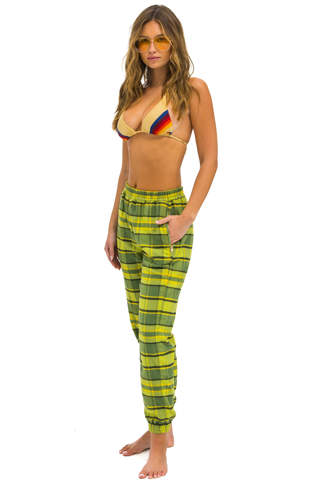 PLAID LODGE PANT - AVOCADO PLAID - Image 4