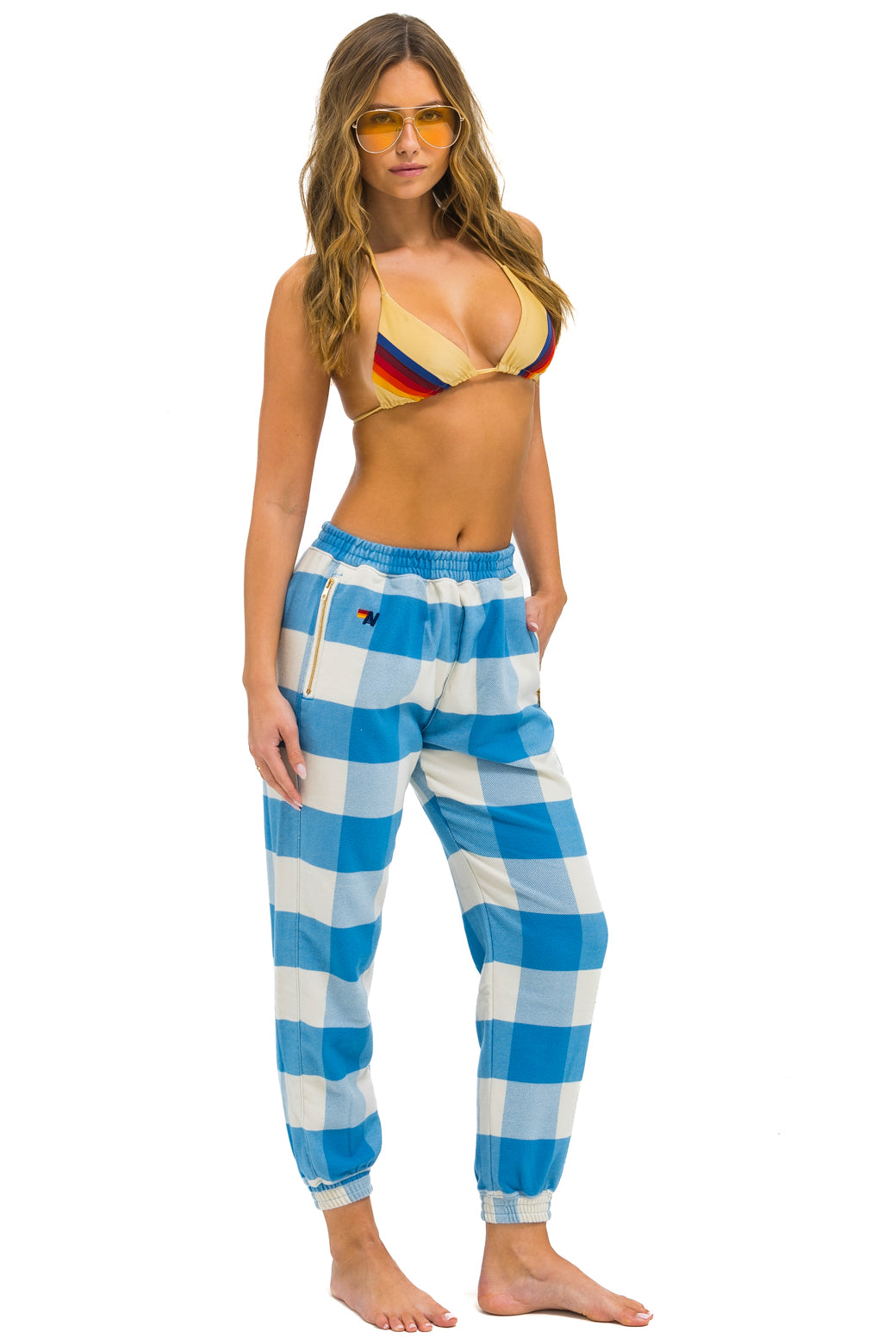 PLAID LODGE PANT - SKY PLAID - Image 2