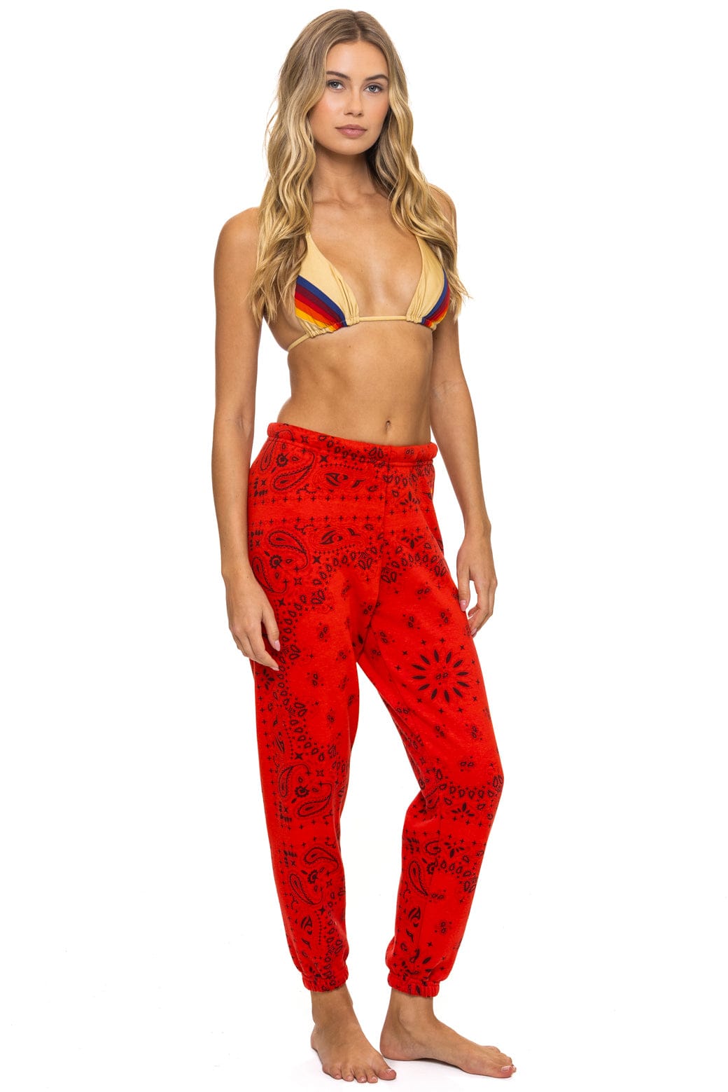BANDANA SWEATPANTS - RED - Image 5