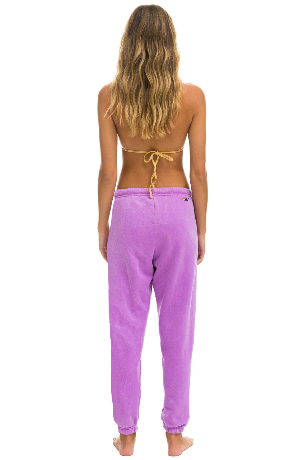 BOLT HEART SWEATPANTS - NEON PURPLE - Image 3