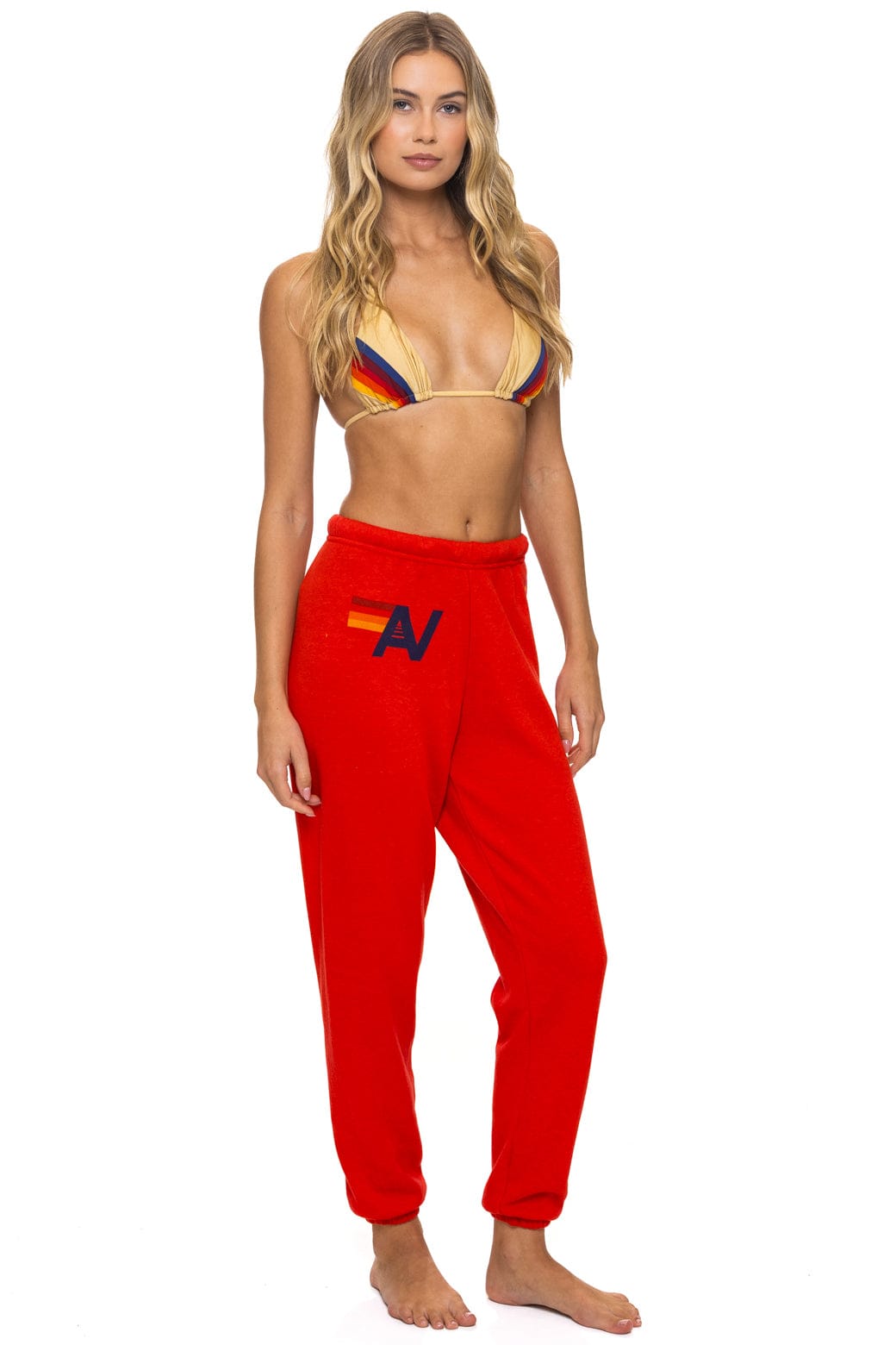 LOGO SWEATPANTS - RED - Image 2