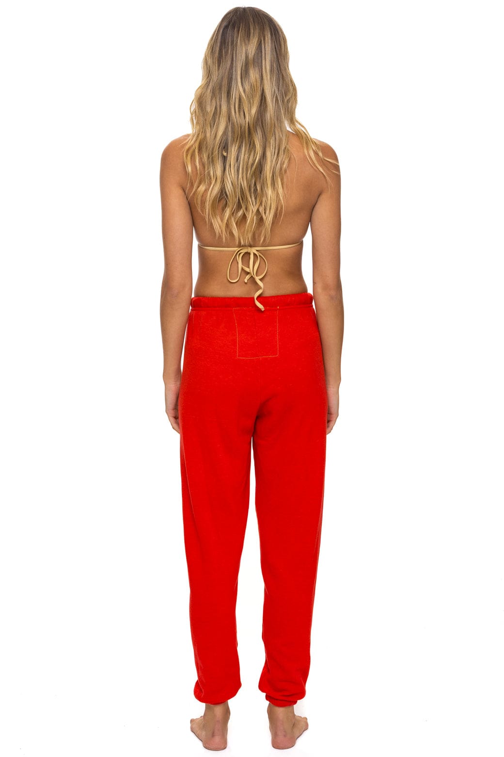 LOGO SWEATPANTS - RED - Image 4