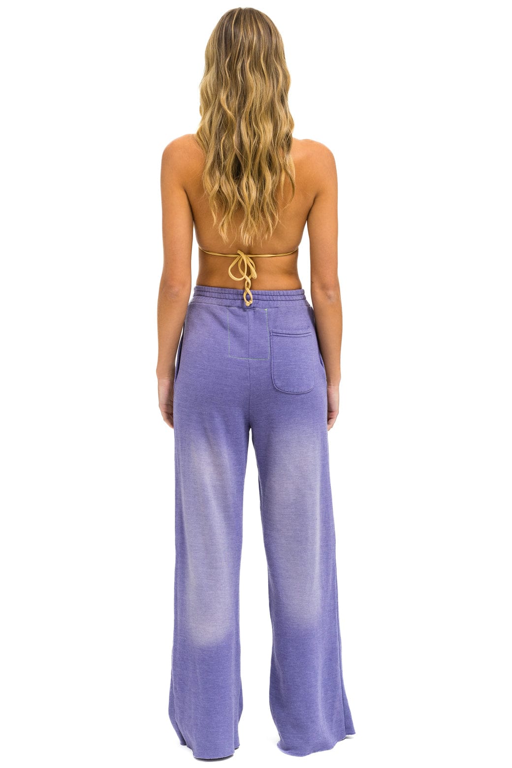 AN 3D WIDE LEG POCKET SWEATPANTS - FADED GRAPE - Image 5