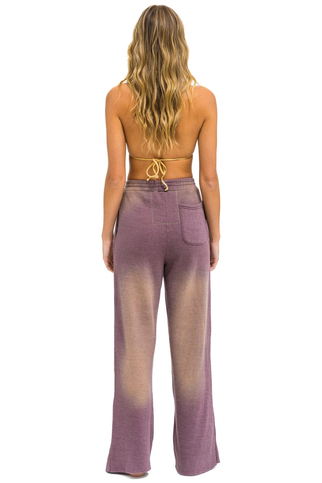 AN 3D WIDE LEG POCKET SWEATPANTS - FADED MOCHA - Image 4